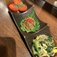 炭火焼肉 ふちおか - 前菜3種 