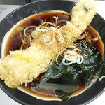 日栄軒 - アナゴ天そば¥550 バードアイアングル