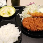 松のや - ロースカツとエビフライ１本定食