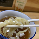 支那そば たまや錦 - 麺上げ⤴️