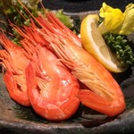 かきと旬鮮料理とおそば 開 - 北海甘シマエビ