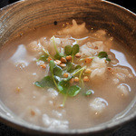 嵐山よしむら - そば粥のアップ