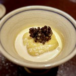 馳走 啐啄一十  - 豆乳仕立ての雲丹プリン、フレッシュキャビア載せ