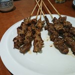 东北人 - 料理写真:1904_東北人 Second South Tianhe Road Branch, 広州_羊に大量にスパイスをかけて焼いています。ケバブ的な味付け。