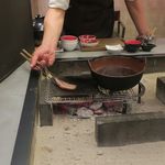 あもん ヨコ - ヨコオリジナル低温すき焼き調理