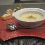 あもん ヨコ - フォアグラ入り、すっぽん出汁の茶碗蒸し 海鮮添え