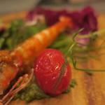 あもん ヨコ - 本日の囲炉裏焼　ズームアップ