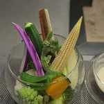 あもん ヨコ - 有機野菜バーニャカウダ　ズームアップ