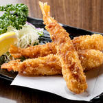 Large fried shrimp (three pieces)