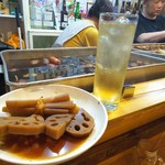 博多のおでん - ハイボール&ごぼう&蓮根