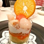 Restaurant LE MiDi - なめらかプリンとライチのヴェリーヌ