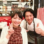 Restaurant LE MiDi - 娘とオーナーさんとのツーショット