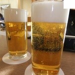 隨縁亭 - サービスビールで乾杯　【　２０１１年１２月　】