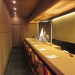 本湖月 - 1階カウンター席