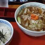 安曇野 - 肉なんばんセット1030円