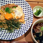 信州蕎麦 蓼科庵 - ダブル玉子のとろとろ親子丼