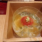 銀座 しのはら - スッポンの煮凝りのそうめん