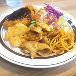 洋食の店 ブーン - お昼の日替わり定食 コロッケと焼肉880円