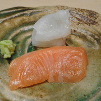 鮨 近藤 - 松川カレイとトキシラズ