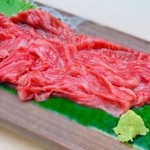 Wagyu fatty sashimi