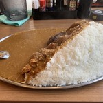 忠治食堂 - 「キロカレー」1,200円（税別）「大盛」100円（税別）1,404円（税込）