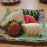 しお津 - 漬物盛り合わせ