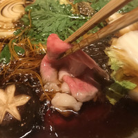 しゃぶしゃぶ　すき鍋　おもき 銀座店 - 松阪牛すき鍋。
                    美味し。