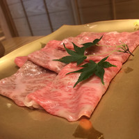 しゃぶしゃぶ　すき鍋　おもき 銀座店 - 松阪牛。
                    美味し。