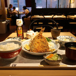 魚金醸造 - 鰺フライ定食　