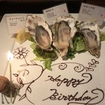 オストレア oysterbar&restaurant - バースデー牡蠣プレート