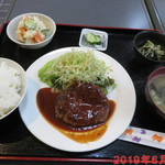 Oshiyokujidokoro Sankiyuu - ハンバーグ定食　850円