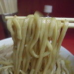 ラーメン二郎 - ●硬め注文でもちょっと柔らか目でした^^;