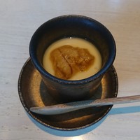 銀座かしわ - 茶碗蒸し生うにのせ