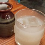 巴屋 - 刈干そば焼酎の冷たいそば湯割り