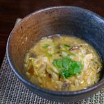 かたつむり - 2019.2 ヤマドリタケとアカヤマドリタケを入れた〆雑炊