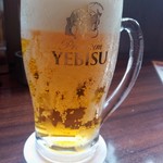 わすれん棒 - 生ビールはエビスマイスター590円がハッピーアワーで300円