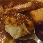 CURRY HOUSE UNCLE PEPPERY - 「メンズカレーセット」③ルーの中に小エビが入ってます