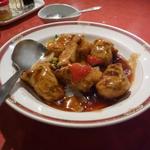 悠苑 - 豚バラ甘酢餡掛け