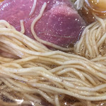 中華蕎麦 はる - 細ストレート麺アップ