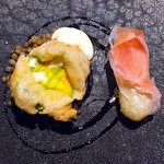 TACUBO - スパイシーなレンズ豆、バルサミコソースと共に