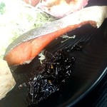 オレボステーション 北鯖江パーキング上り - だし巻き玉子・塩紅鮭・昆布佃煮・キャベ千