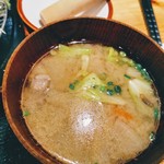 とんかつ いわい - 豚汁ぅぅぅ美味(* >ω<)