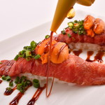 生海胆和红肉寿司-1贯-