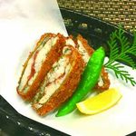 土風炉 夢町小路 - 料理写真:太刀魚の梅じそはさみ揚げ