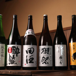 From standard to rare sake. I'm happy to have a lineup of sake that you won't get tired of.