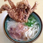 セルフうどん さざなみ  - かけうどん大＋ゲソ！