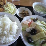 中国料理 同楽縁 - 八宝菜定食 630円