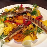 カネ保水産 - 真鯛と三浦野菜のグリル