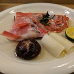魚忠 - 金目鯛の酒蒸し