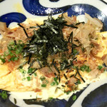 Half-boiled natto omelet